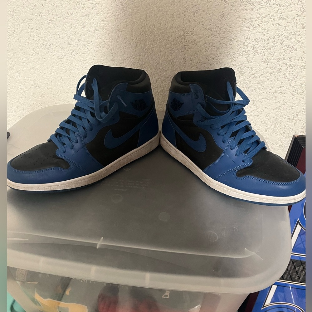 Jordan 1’s, Size 13, Blue, Black, Good Condition, No Box